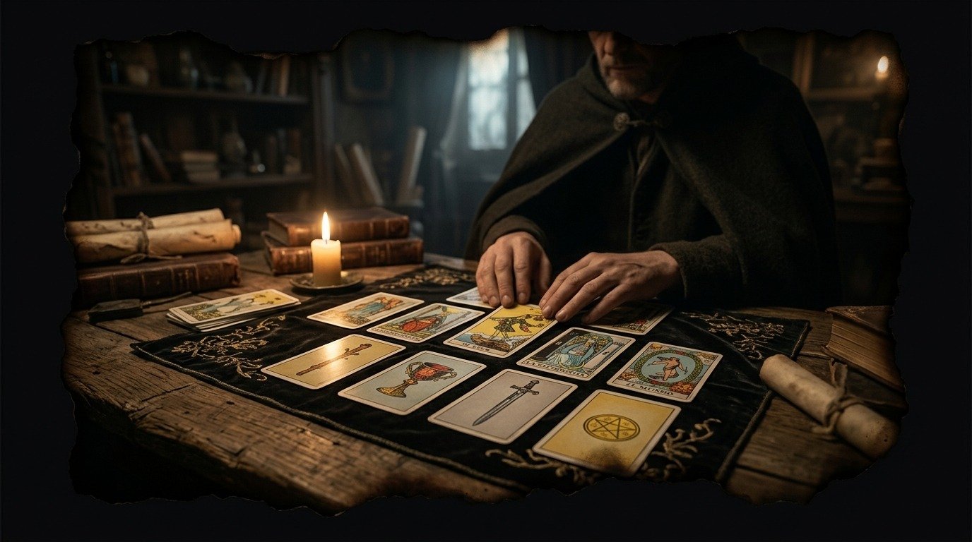 Ilustración de Tarot (ocultismo y magia · artes adivinatorias)