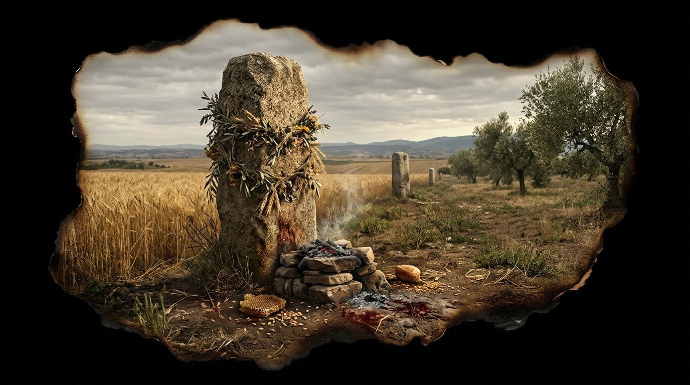Ilustración de Términus (dioses y deidades · deidades romanas)