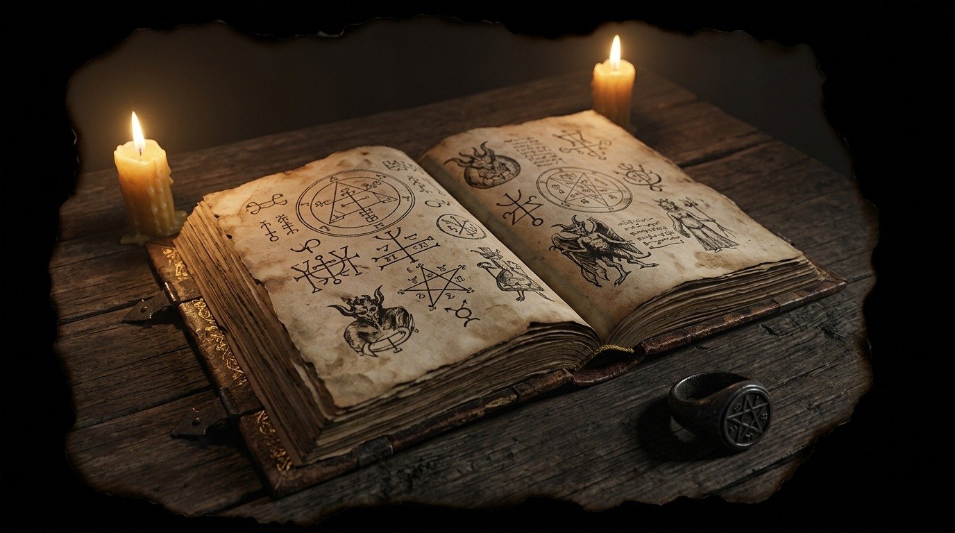 Ilustración de Testamento de Salomón (textos y manuscritos · libros sagrados ocultos y apócrifos)