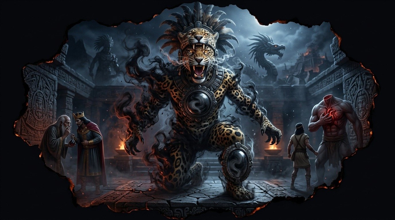 Ilustración de Tezcatlipoca (dioses y deidades · deidades mesoamericanas y andinas)