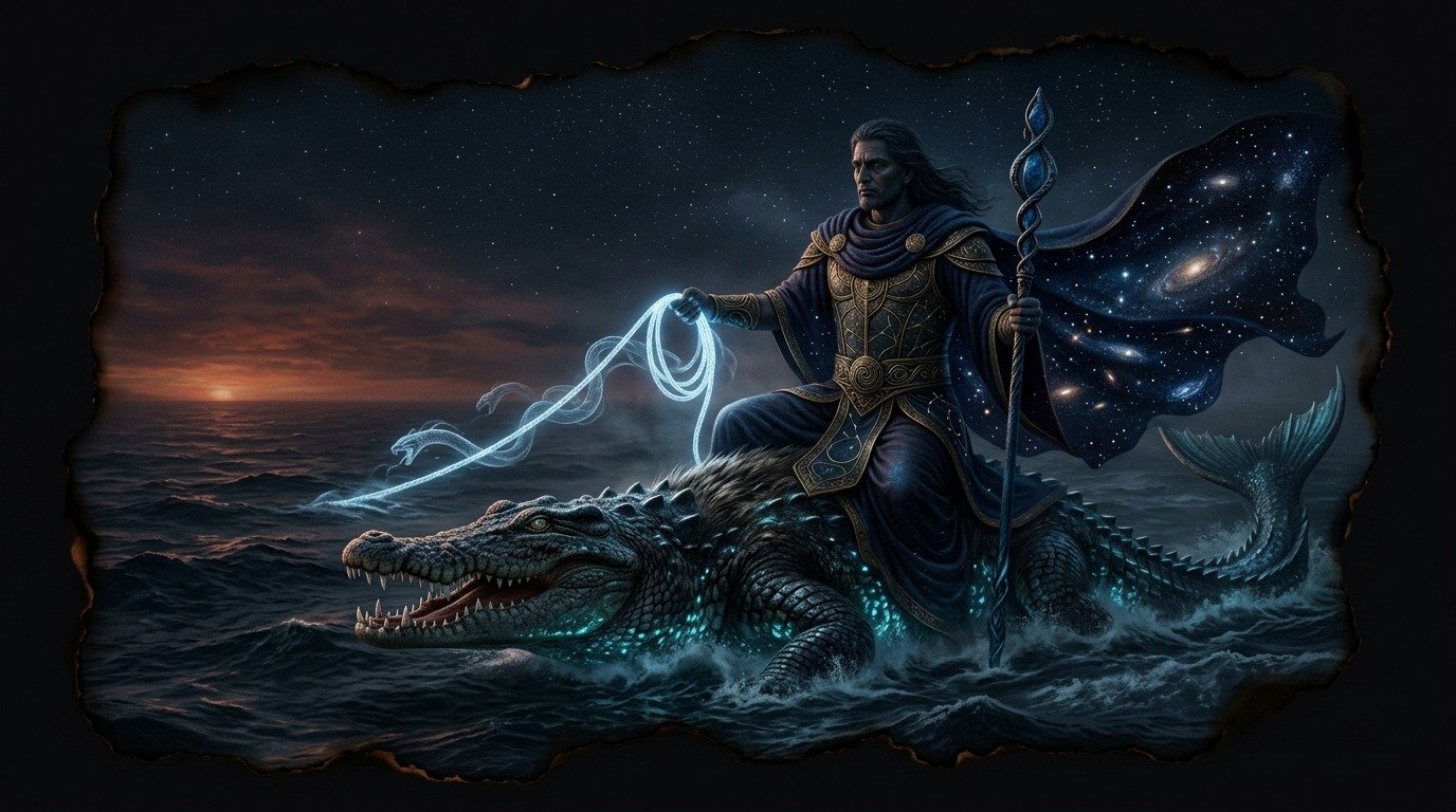 Ilustración de Varuna (dioses y deidades · deidades hindúes)