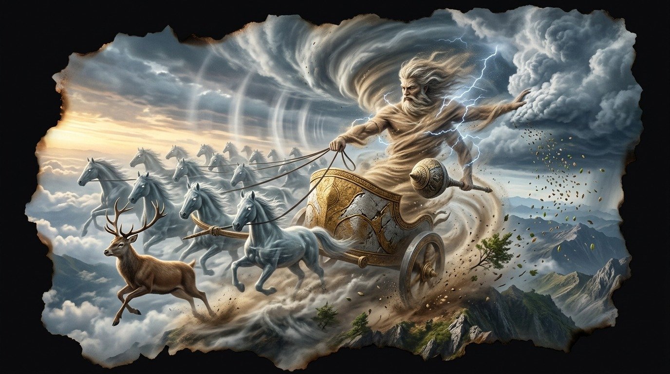 Ilustración de Vayu (dioses y deidades · deidades hindúes)