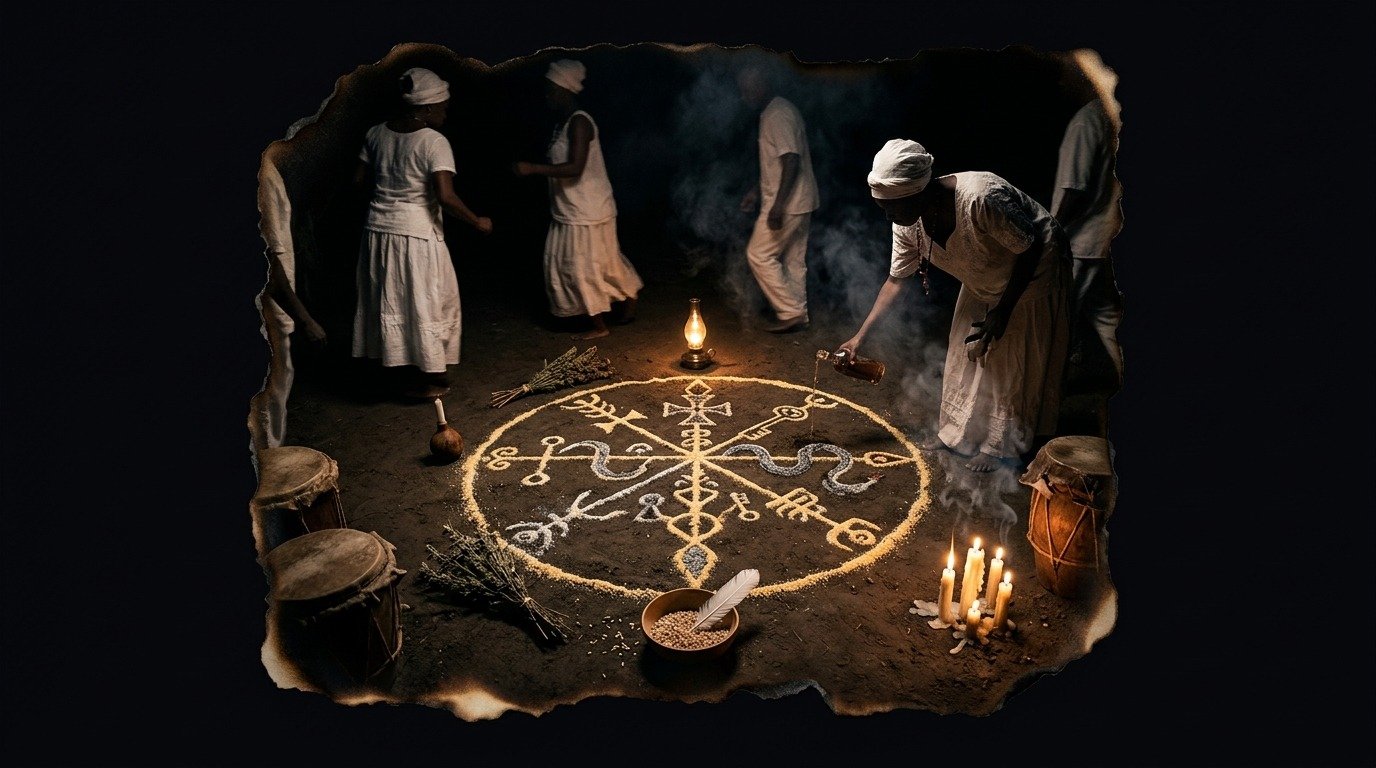 Ilustración de Vudú (ocultismo y magia · tradiciones mágico-religiosas)