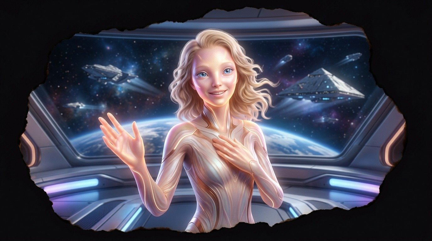 Ilustración de Yahyel (extraterrestres ovni · razas extraterrestres)