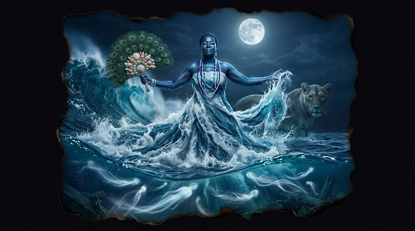 Ilustración de Yemayá (dioses y deidades · deidades africanas subsaharianas)